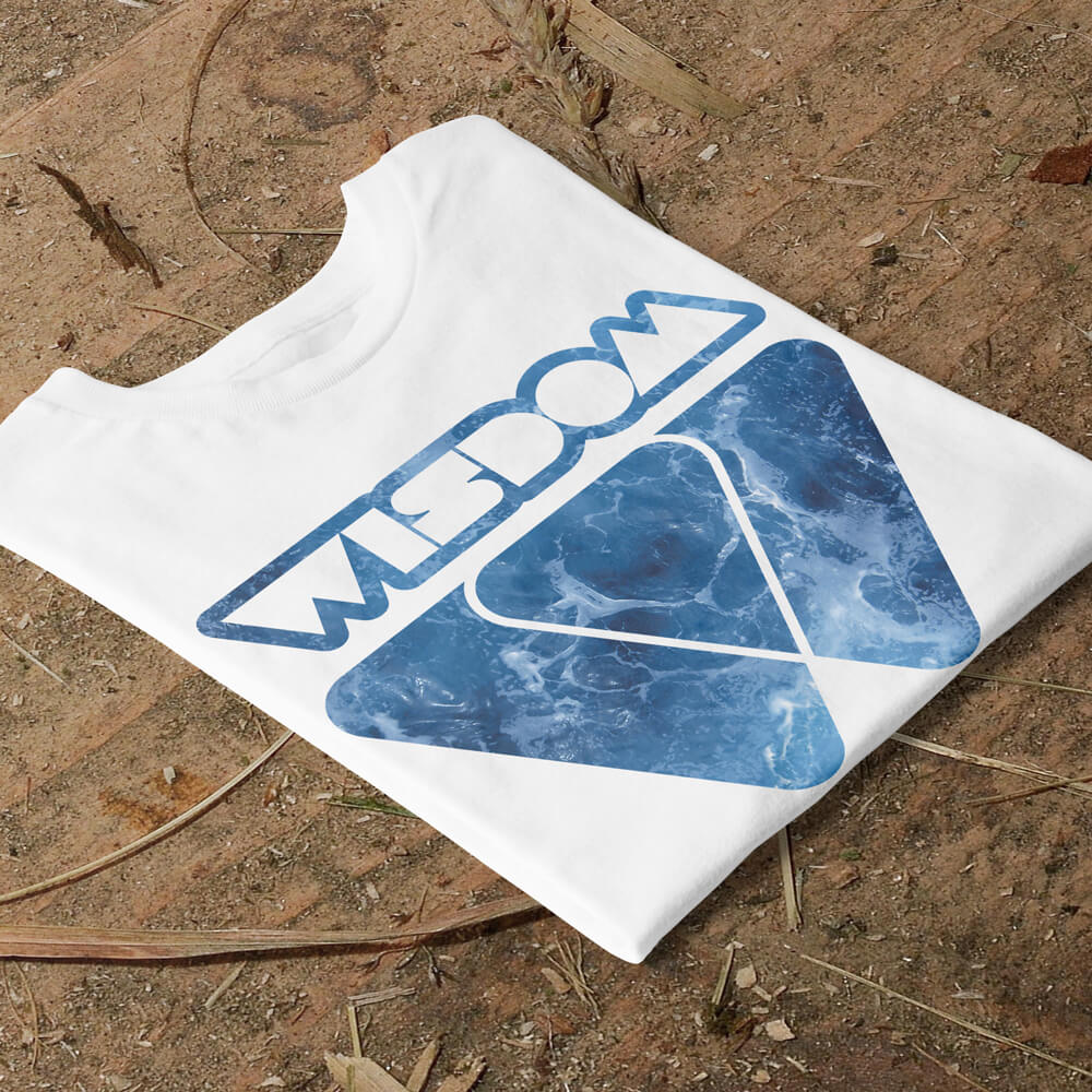 Inaugural 'Ocean' Tee - White – Wisdom Clothing